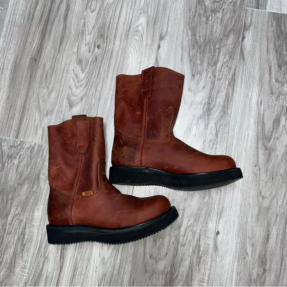 Angus Leather Brown Boots